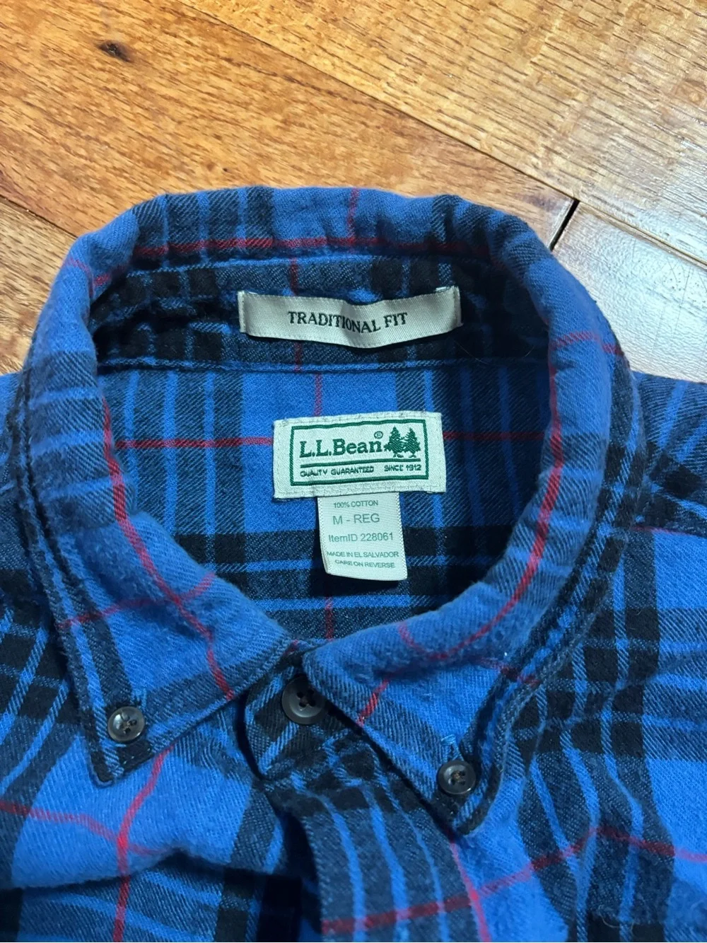 LL Bean Scotch Plaid Button up
